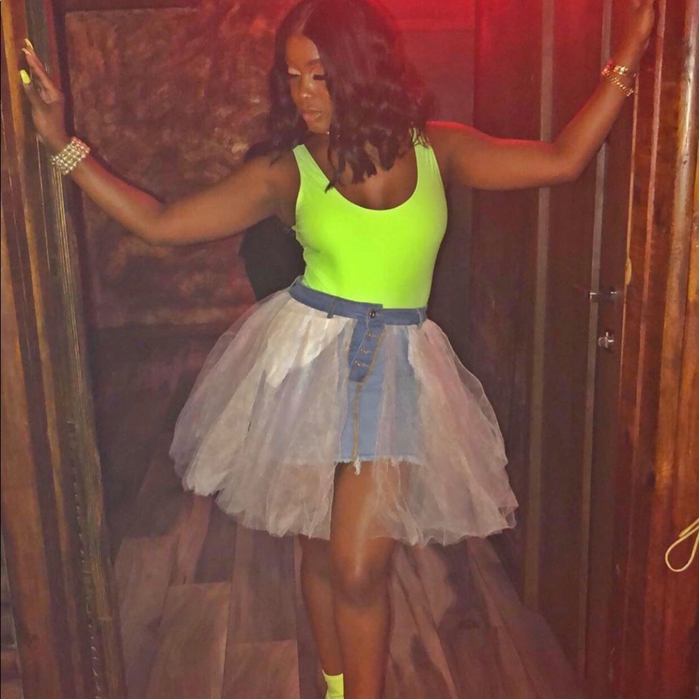 Denim flair skirt